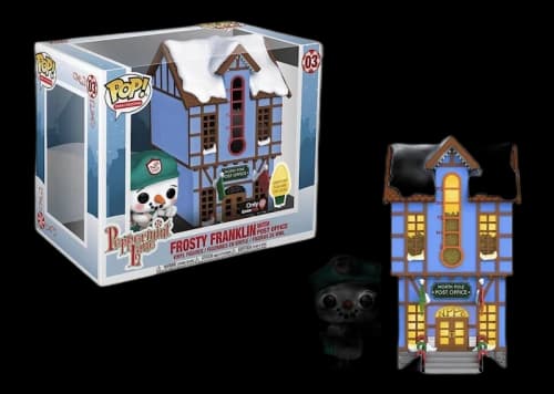 Funko Pop! Town Christmas Peppermint Lane Frosty Franklin with Post Office (Light Up) GameStop Exclusive Figure #03