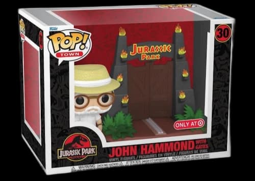 Funko Pop! Town Jurassic Park John Hammond With Gates Target Exclusive Figure #30