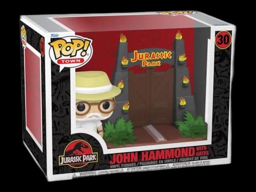 Funko Pop! Town Jurassic Park John Hammond with Gates Target Exlusive Figure #30