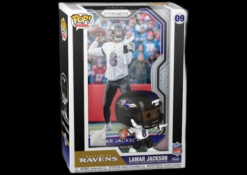 Funko Pop! Trading Cards NFL Panini Prizm Baltimore Ravens Lamar Jackson Figure #09