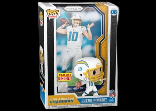 Funko Pop! Trading Cards Panini Prizm NFL Los Angeles Chargers Justin Herbert Panini Exclusive Figure #08