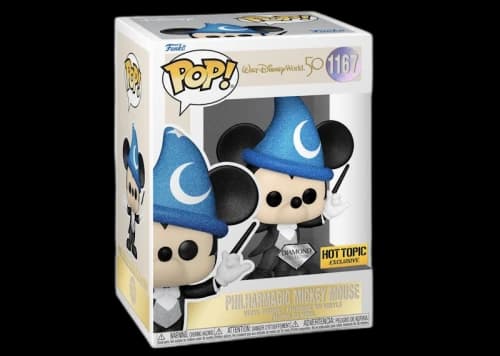 Funko Pop! Walt Disney World 50th Philharmagic Mickey Mouse Diamond Hot Topic Exclusive Figure #1167