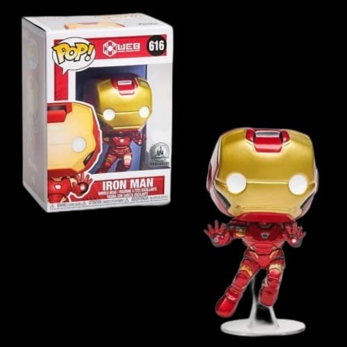 Funko Pop! WEB: Iron Man (Disney / No Sticker) Figure #616