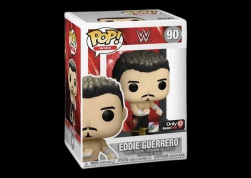 Funko Pop! WWE Eddie Guerrero Wrestlemania (includes Pin) GameStop Exclusive Figure #90