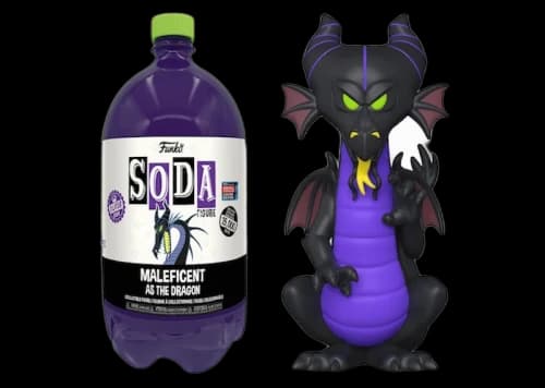 Funko Soda 3-Liter Maleficent as the Dragon 2022 Fall Convention Exclusive Open Bottle Common Figure