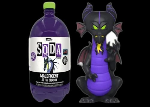 Funko Soda 3-Liter Maleficent as the Dragon 2022 NYCC Exclusive Open Bottle Common Figure