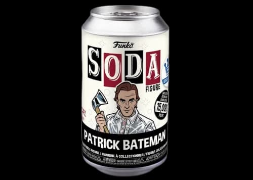 Funko Soda American Psycho Patrick Bateman Funko Shop Exclusive Figure Sealed Can