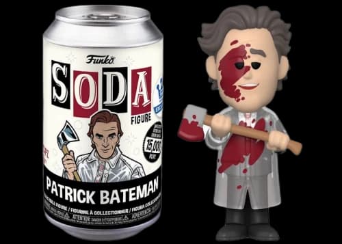 Funko Soda American Psycho Patrick Bateman Funko Shop Exclusive Open Can Chase Figure