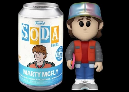 Funko Soda Back to the Future Marty McFly Open Can Chase Figure