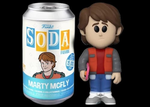 Funko Soda Back to the Future Marty McFly Open Can Common Figure