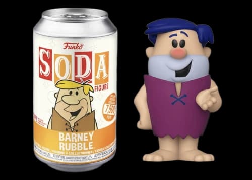 Funko Soda Hanna-Barbera Barney Rubble Opened Can Chase Figure