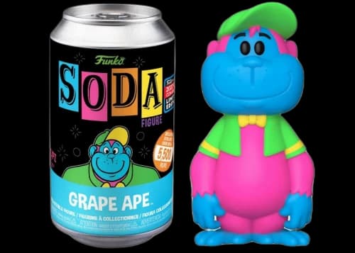 Funko Soda Black Light Grape Ape 2022 Fall Convention Exclusive Open Can Common Figure