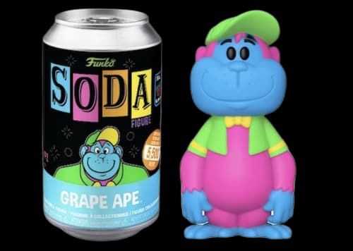 Funko Soda Black Light Grape Ape 2022 NYCC Exclusive Open Can Common Figure