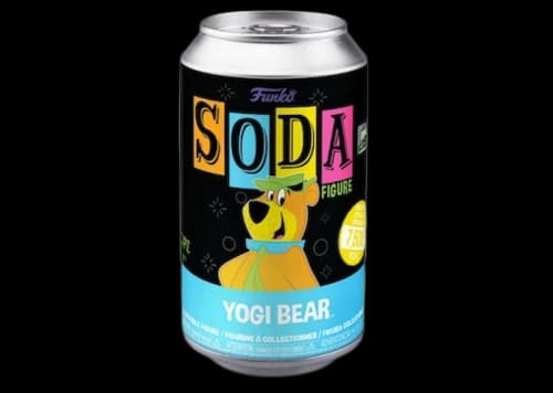 Funko Soda Blacklight Yogi Bear 2022 Funkon HQ 5 Year Anniversary Exclusive Figure Sealed Can