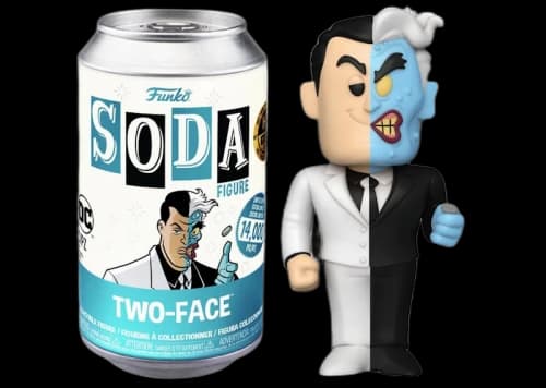 Funko Soda DC Comics Two-Face 2022 Hot Topic Expo Exclusive Open Can Common Figure
