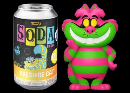 Funko Soda Disney Alice In Wonderland Cheshire Cat 2021 Summer Virtual Funkon Exclusive Open Can Chase Figure