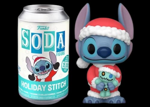 Funko Soda Disney Lilo & Stitch Holiday Stitch Open Can Chase Figure