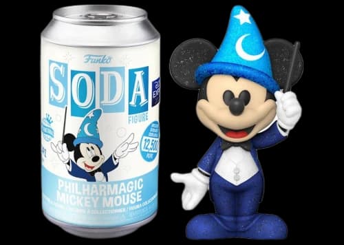 Funko Soda Disney Philharmagic Mickey Mouse 2022 D23 Expo Exclusive Open Can Chase Figure