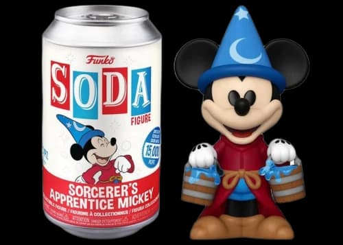 Funko Soda Disney Sorcerer's Apprentice Mickey Open Can Chase Figure
