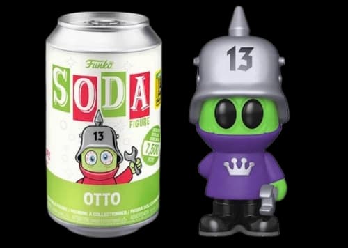 Funko Soda Fantastik Plastik Otto 2022 SDCC Exclusive Open Can Purple Chase Figure