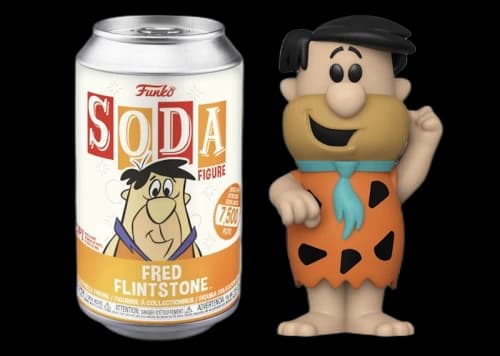 Funko Soda Hanna-Barbera Fred Flinstone Opened Can Common Figure