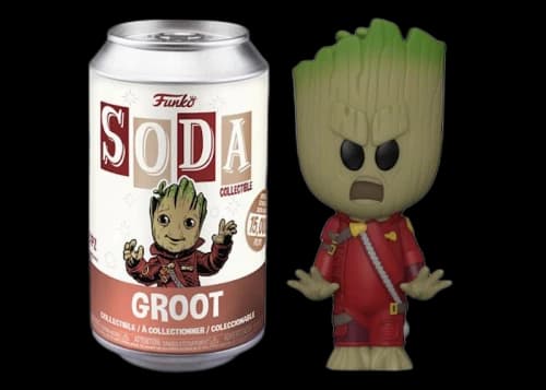 Funko Soda Guardians Of The Galaxy Vol. 2 Little Groot Open Can Chase Figure