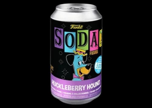 Funko Soda Huckleberry Hound Blacklight 2022 SDCC Exclusive Figure Sealed Can