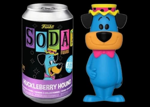 Funko Soda Huckleberry Hound Blacklight 2022 SDCC Exclusive Open Can Figure