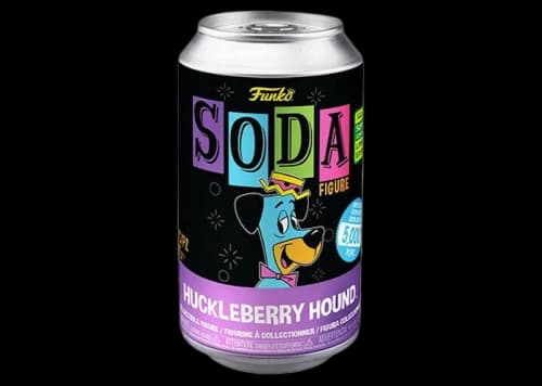 Funko Soda Huckleberry Hound Blacklight 2022 Summer Convention Exclusive Figure Sealed Can