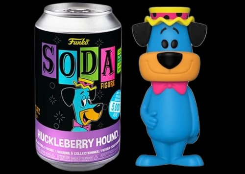 Funko Soda Huckleberry Hound Blacklight 2022 Summer Convention Exclusive Open Can Figure
