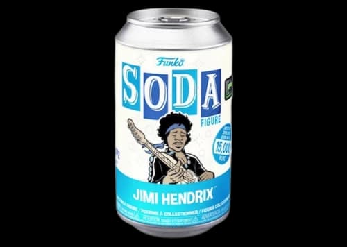 Funko Soda Jimi Hendrix 2022 Funkon HQ 5 Year Anniversary Exclusive Figure Sealed Can