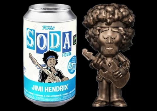 Funko Soda Jimi Hendrix 2022 Funkon HQ 5 Year Anniversary Exclusive Open Can Chase Figure