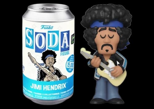 Funko Soda Jimi Hendrix 2022 Funkon HQ 5 Year Anniversary Exclusive Open Can Figure