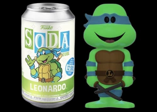 Funko Soda TMNT Leonardo Opened Can Chase Figure