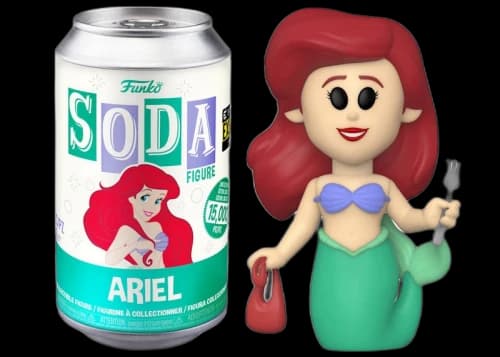 Funko Soda Little Mermaid Ariel Entertainment Earth Exclusive Open Can Figure