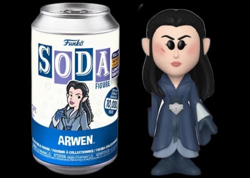 Funko Soda Lord of the Rings Arwen 2022 Winter Convention Exclusive Open Can Chase Figure