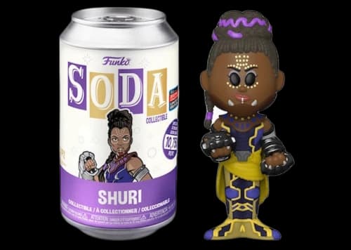 Funko Soda Marvel Black Panther Shuri 2022 Fall Convention Exclusive Open Can Common Figure