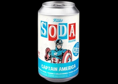Funko Soda Marvel Captain America Figure Sealed Can