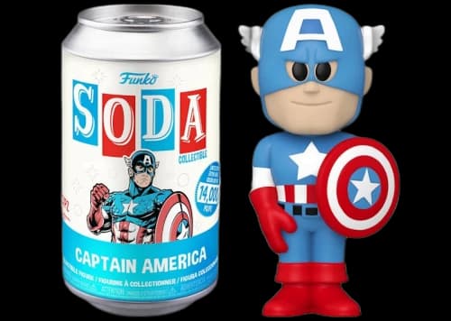 Funko Soda Marvel Captain America Open Can Figure