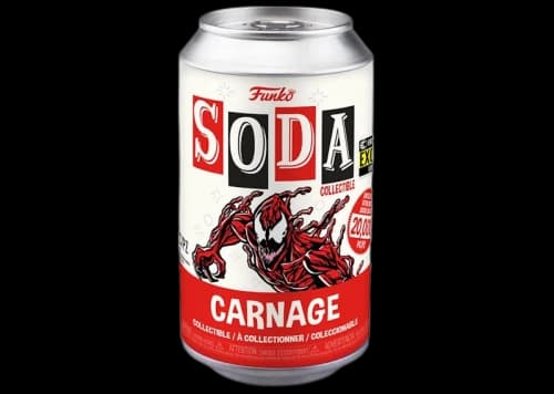 Funko Soda Marvel Carnage Entertainment Earth Exclusive Figure Sealed Can