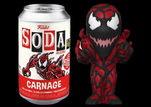 Funko Soda Marvel Carnage Entertainment Earth Exclusive Open Can Figure