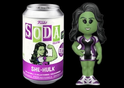 Funko Soda Marvel She-Hulk 2022 Funkon HQ 5 Year Anniversary Exclusive Open Can Chase Figure