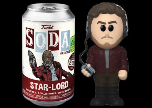 Funko Soda Marvel Star-Lord 2022 Summer Convention Exclusive Open Can Chase Figure