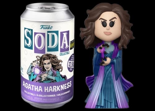 Funko Soda Marvel Studios Agatha Harkness Entertainment Earth Exclusive Open Can Figure
