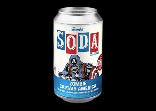 Funko Soda Marvel Studios What If...? Zombie Captain America Figure Sealed Can