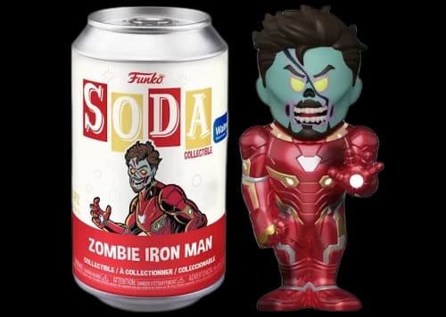 Funko Soda Marvel Studios What if...? Zombie Iron Man Walmart Exclusive Open Can Chase Figure