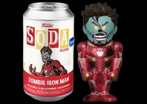 Funko Soda Marvel Studios What if...? Zombie Iron Man Walmart Exclusive Open Can Common Figure