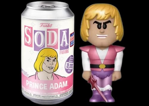 Funko Soda Masters Of The Universe Prince Adam 2021 Summer Virtual Funkon Exclusive Open Can Chase Figure