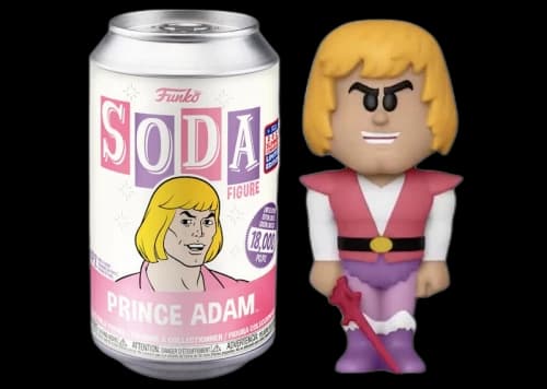 Funko Soda Masters Of The Universe Prince Adam 2021 Summer Virtual Funkon Exclusive Open Can Figure