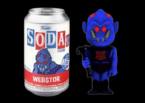 Funko Soda Masters Of The Universe Webstor 2021 Summer Virtual Funkon Exclusive Open Can Chase Figure